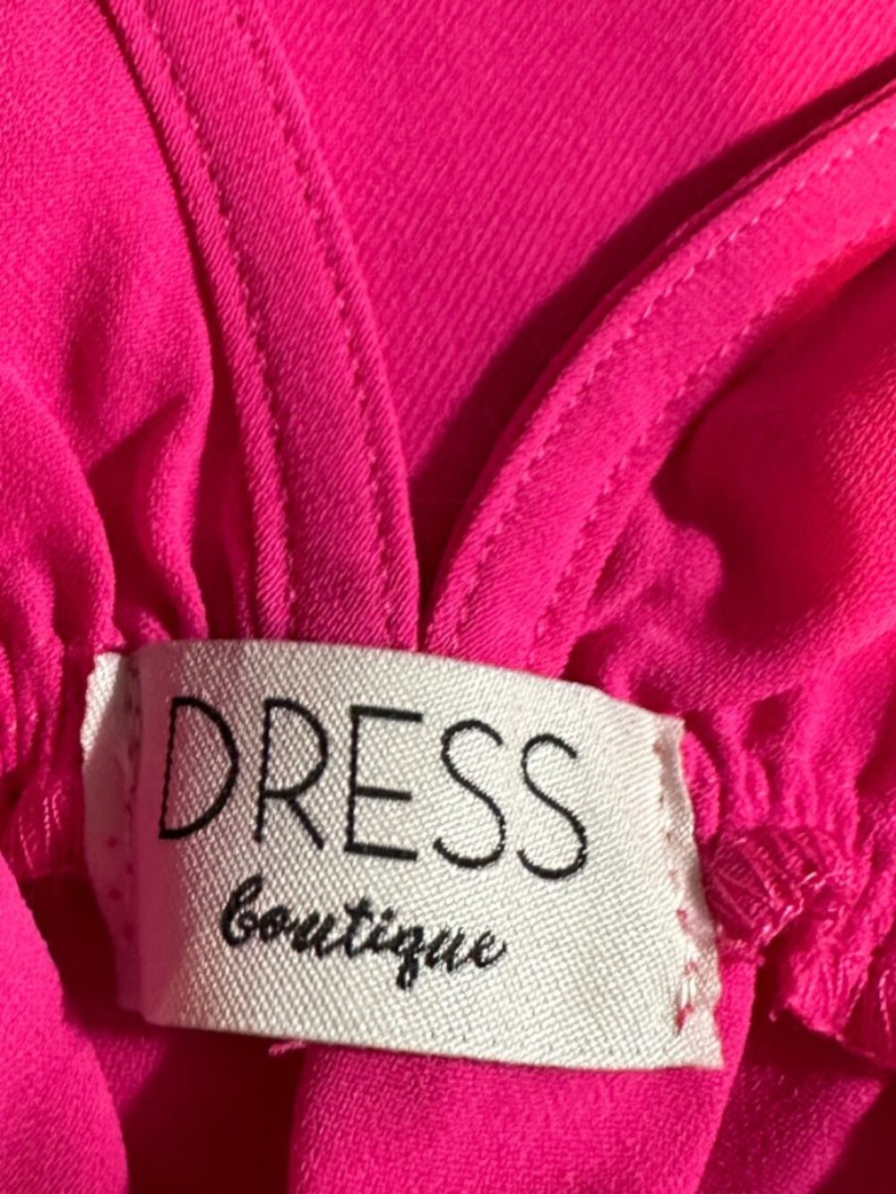 NWOT Women's Hot Pink Size Med Dress Sleeveless Surplice Cocktail Party Sexy - Picture 6 of 8